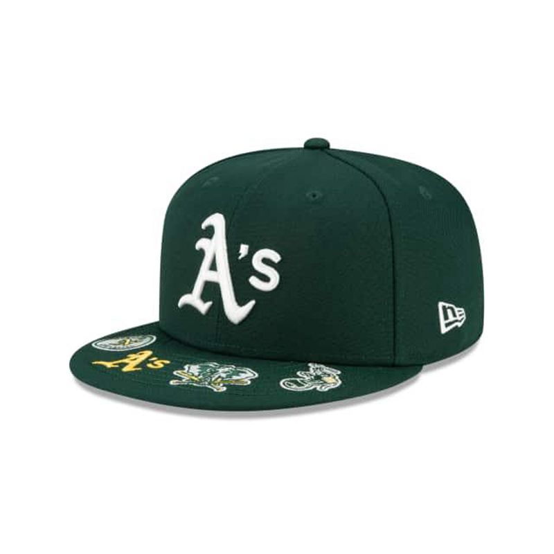 MLB Oakland Athletics Visor Hit 59Fifty Fitted (IBB1341) - Green New Era Caps